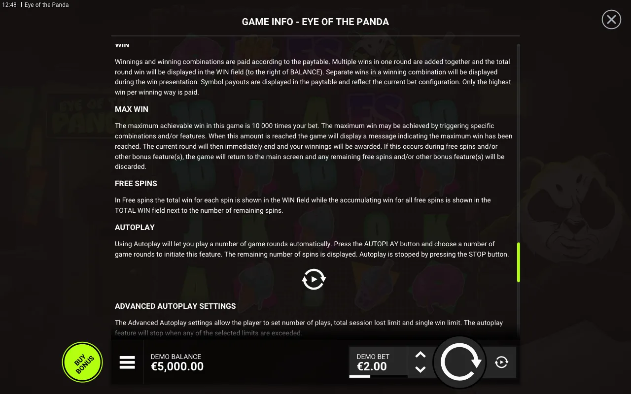 Game rules, page 6 — Eye of the Panda