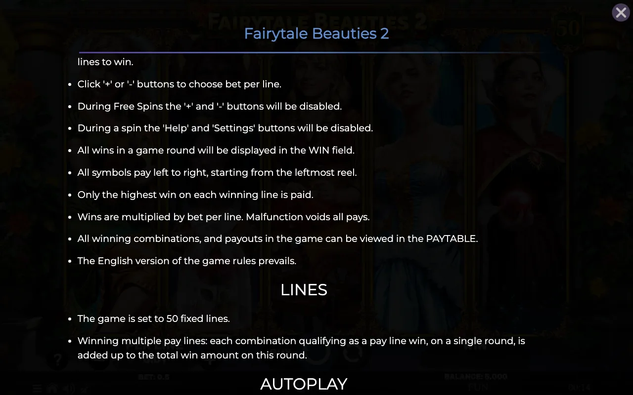 Game rules, page 7 — Fairytale Beauties 2