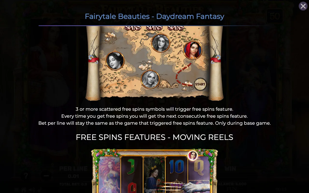 Game rules, page 2 — Fairytale Beauties Daydream Fantasy