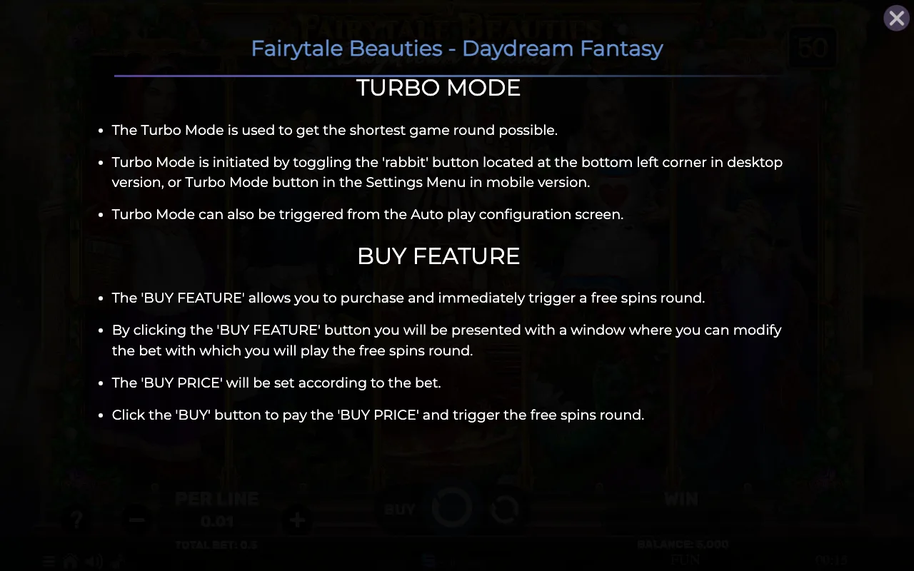 Game rules, page 8 — Fairytale Beauties Daydream Fantasy