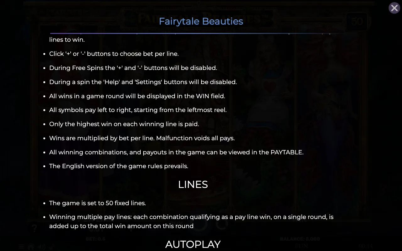 Game rules, page 7 — Fairytale Beauties