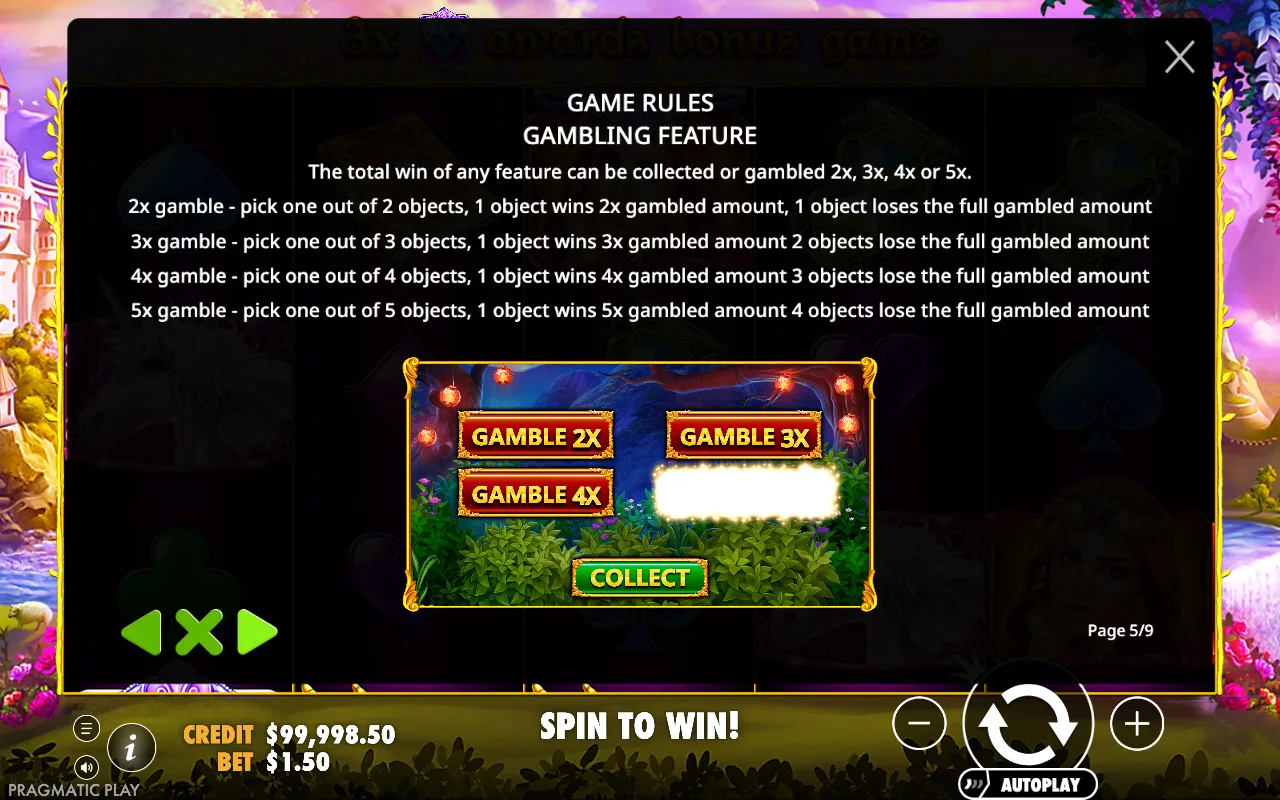 Game rules — Fairytale Fortune