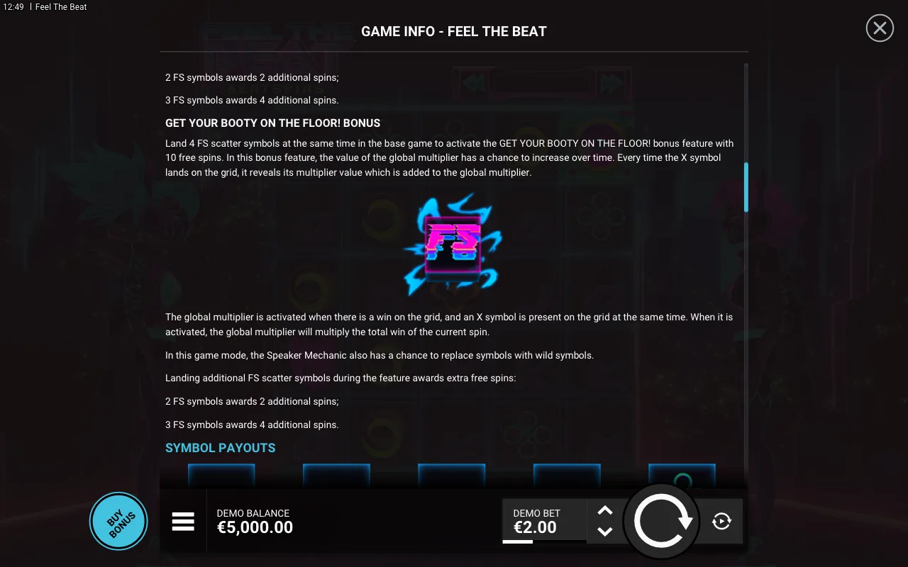 Game rules, page 3 — Feel the Beat