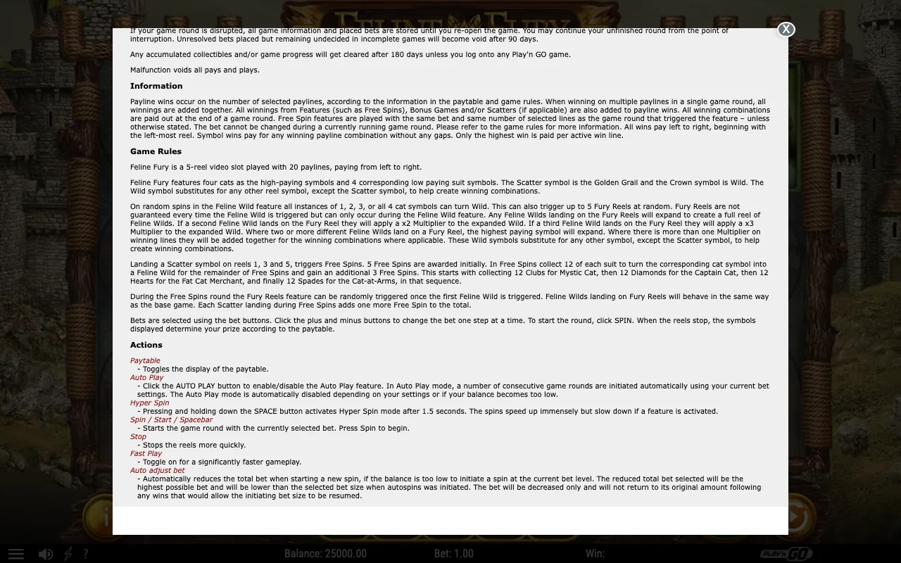 Game rules, page 2 — Feline Fury
