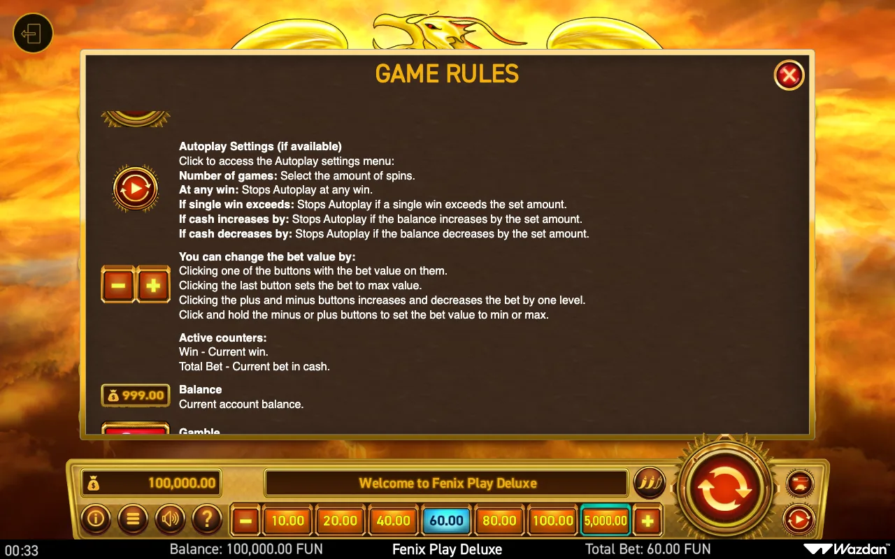 Game rules, page 5 — Fenix Play Deluxe