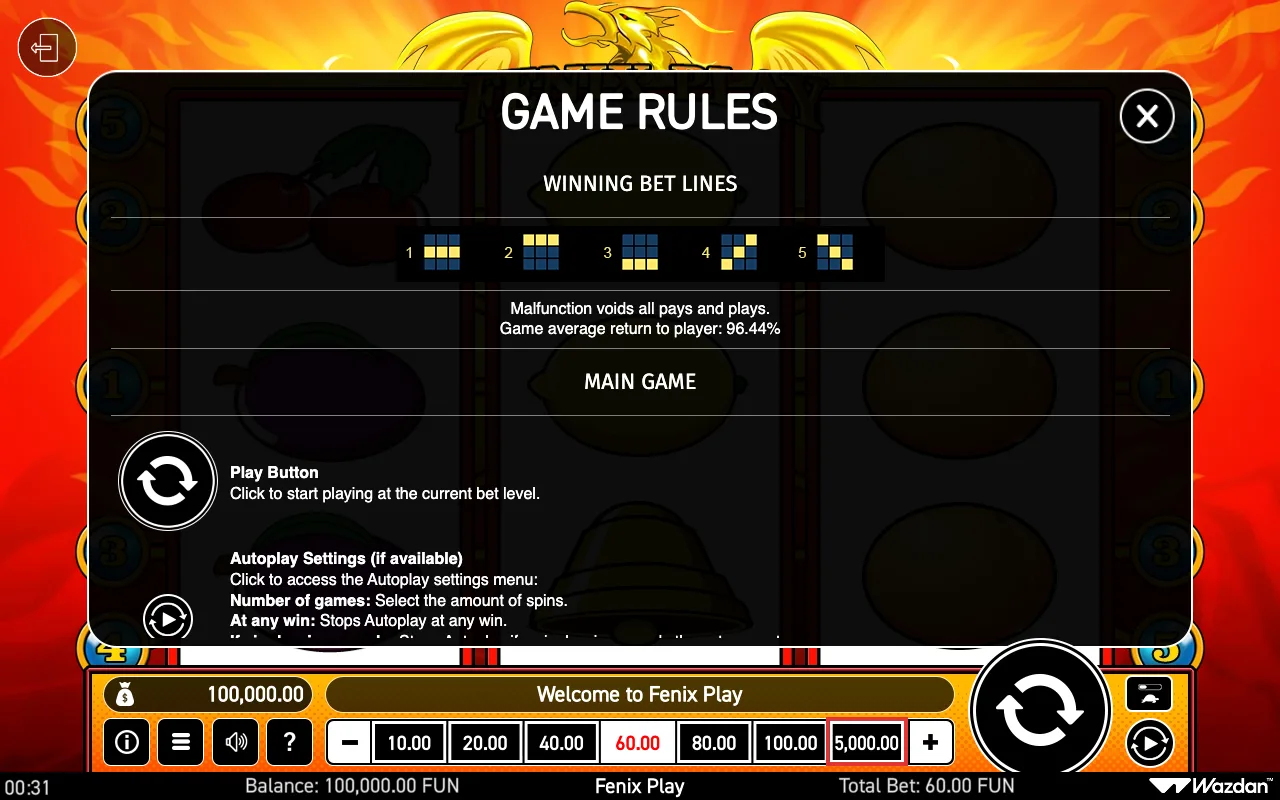 Game rules, page 4 — Fenix Play