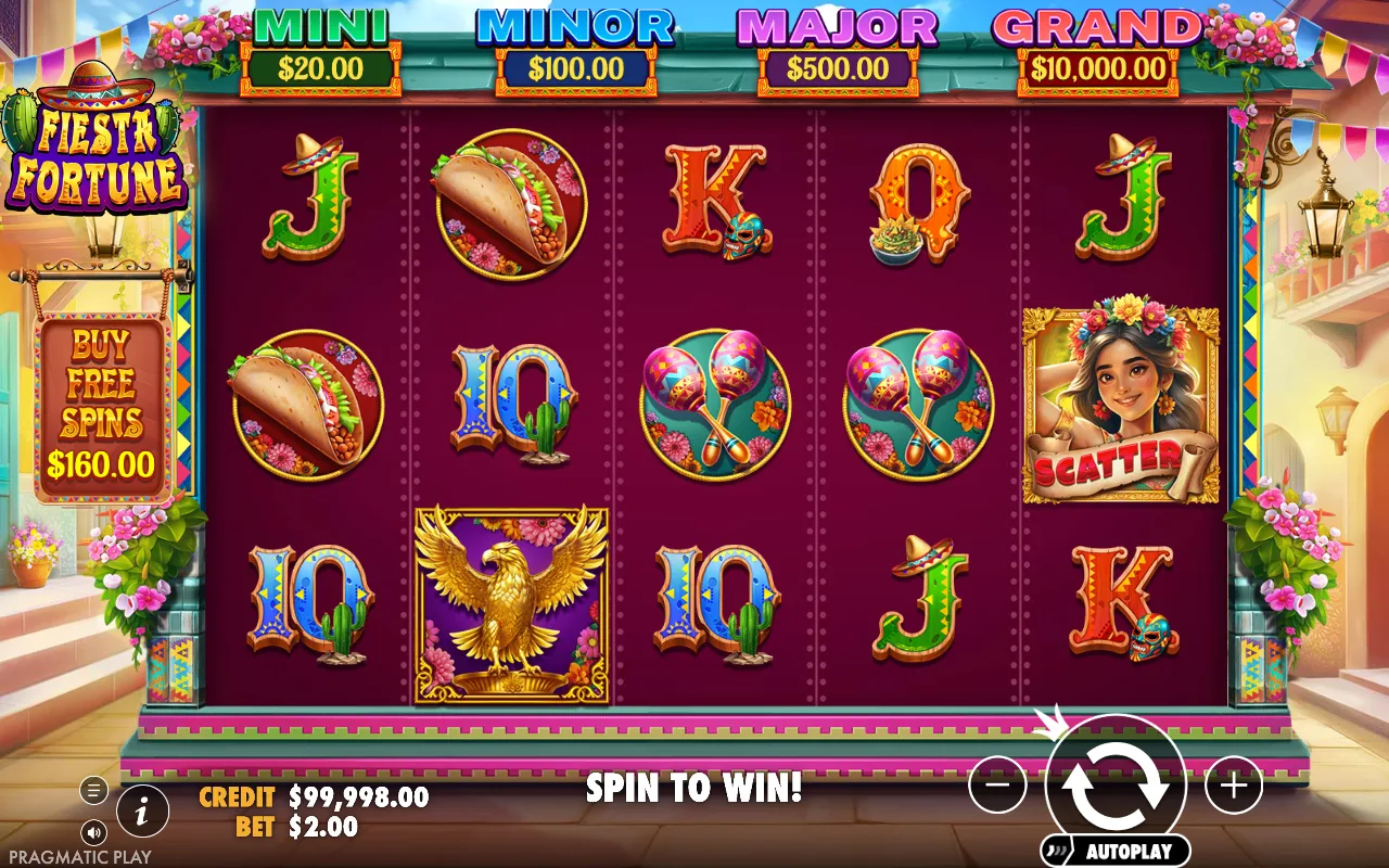 The base game — Fiesta Fortune