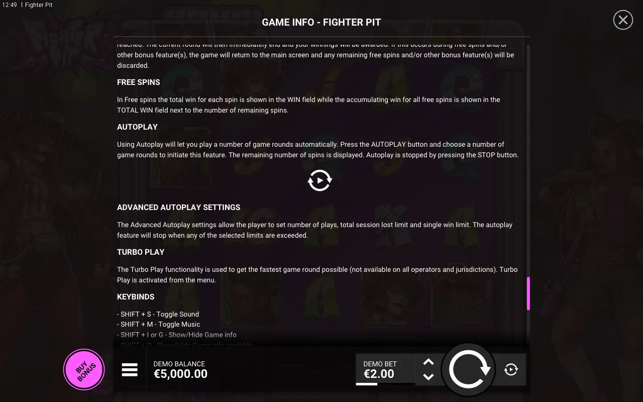 Game rules, page 8 — Fighter Pit