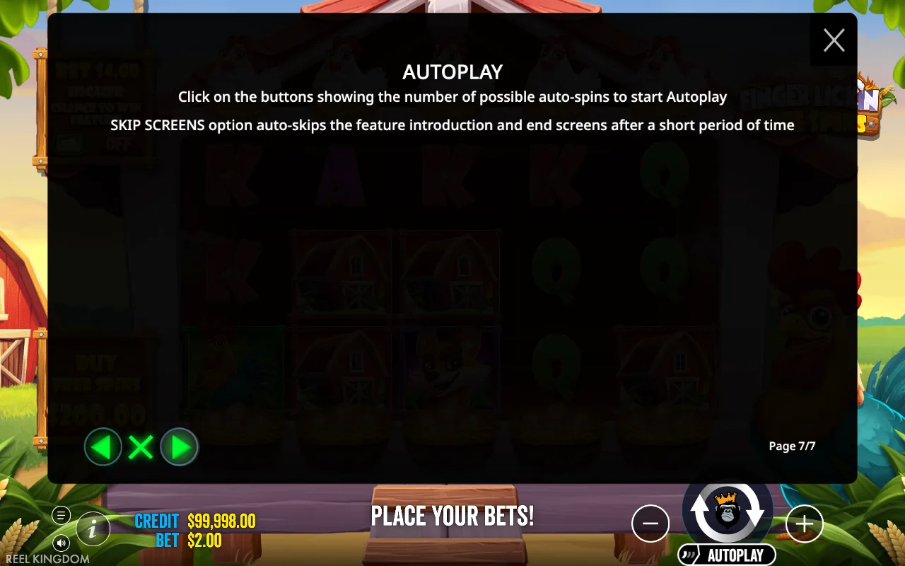 Autoplay — Finger Lickin' Free Spins