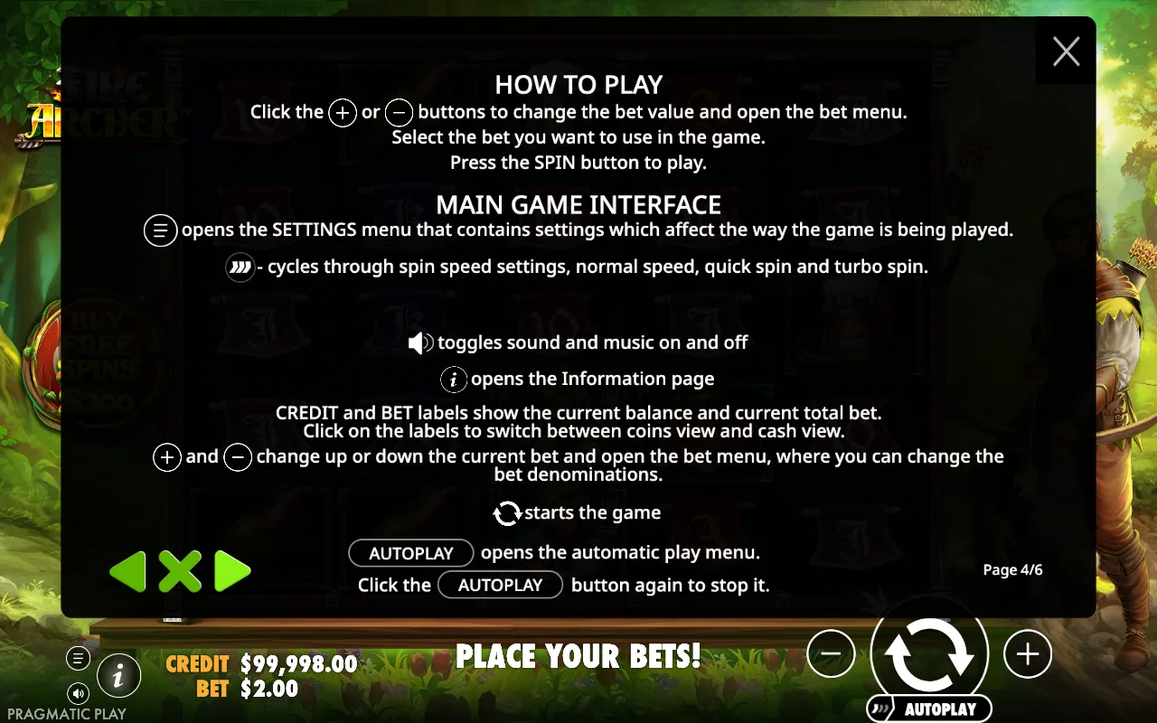 How to play — Fire Archer