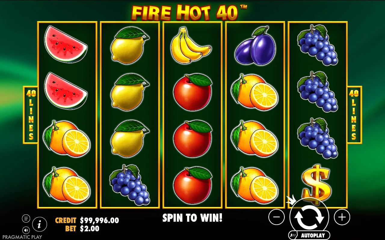 The base game — Fire Hot 40