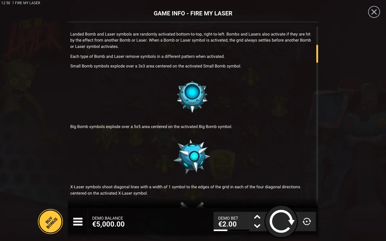 Game rules, page 2 — Fire my Laser