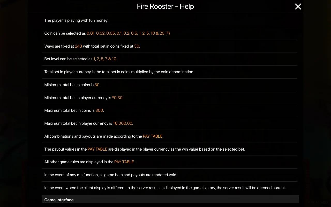 Spielregeln, Seite 1 — Fire Rooster