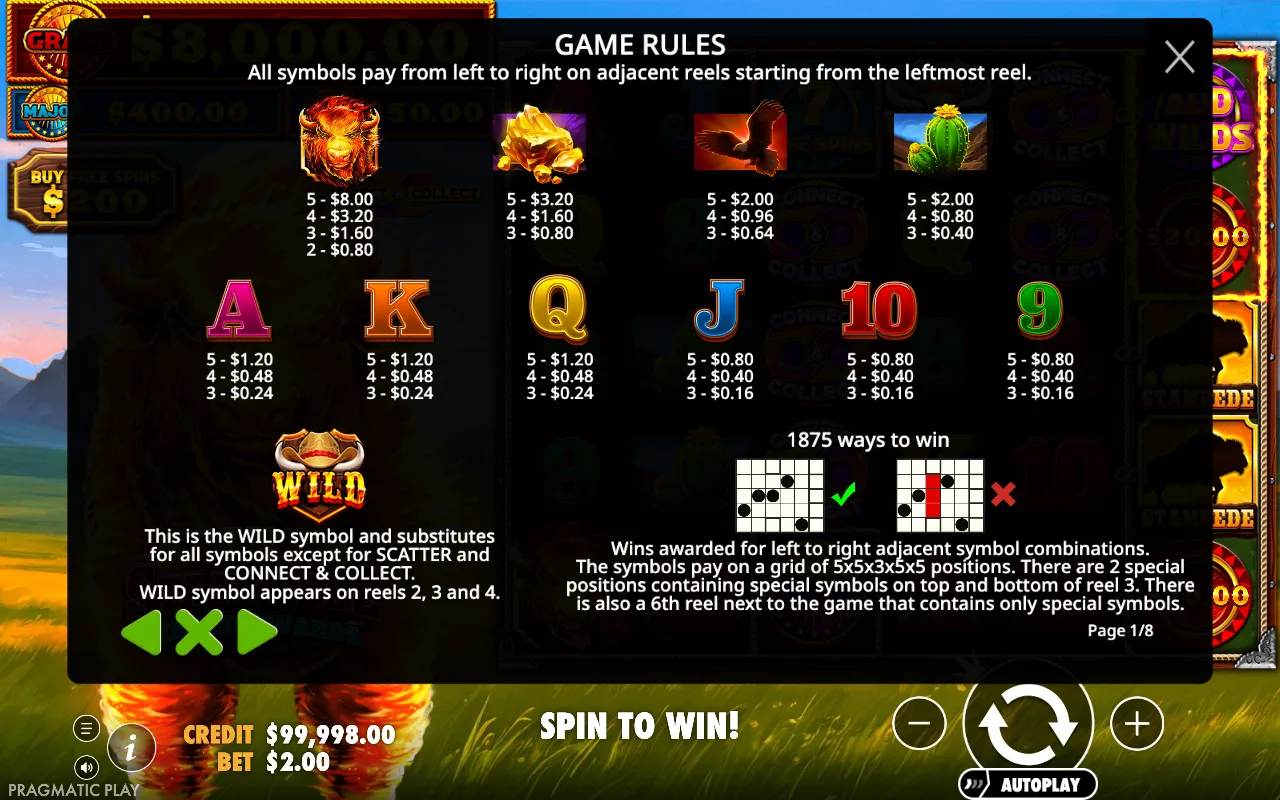 Game rules, page 1 — Fire Stampede 2