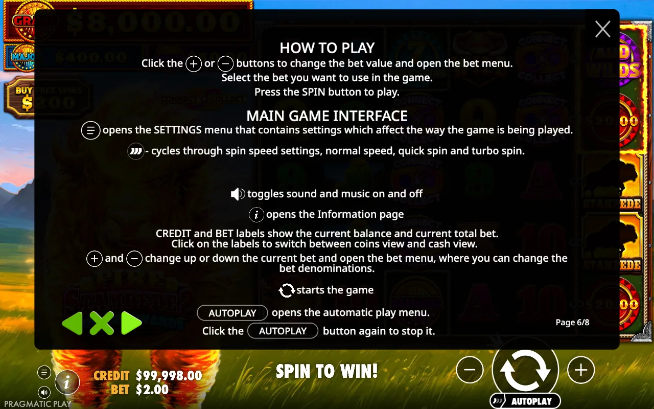 How to play — Fire Stampede 2