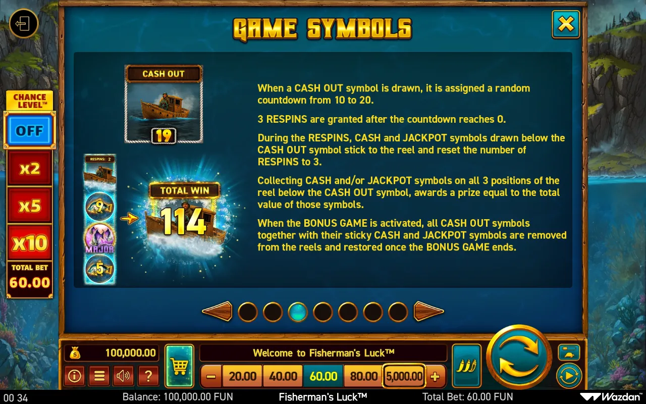 Game rules, page 3 — Fishermans Luck