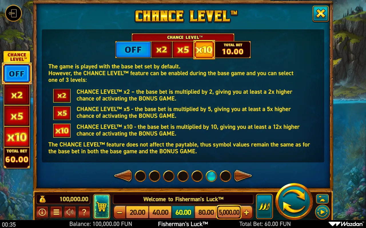 Game rules, page 6 — Fishermans Luck