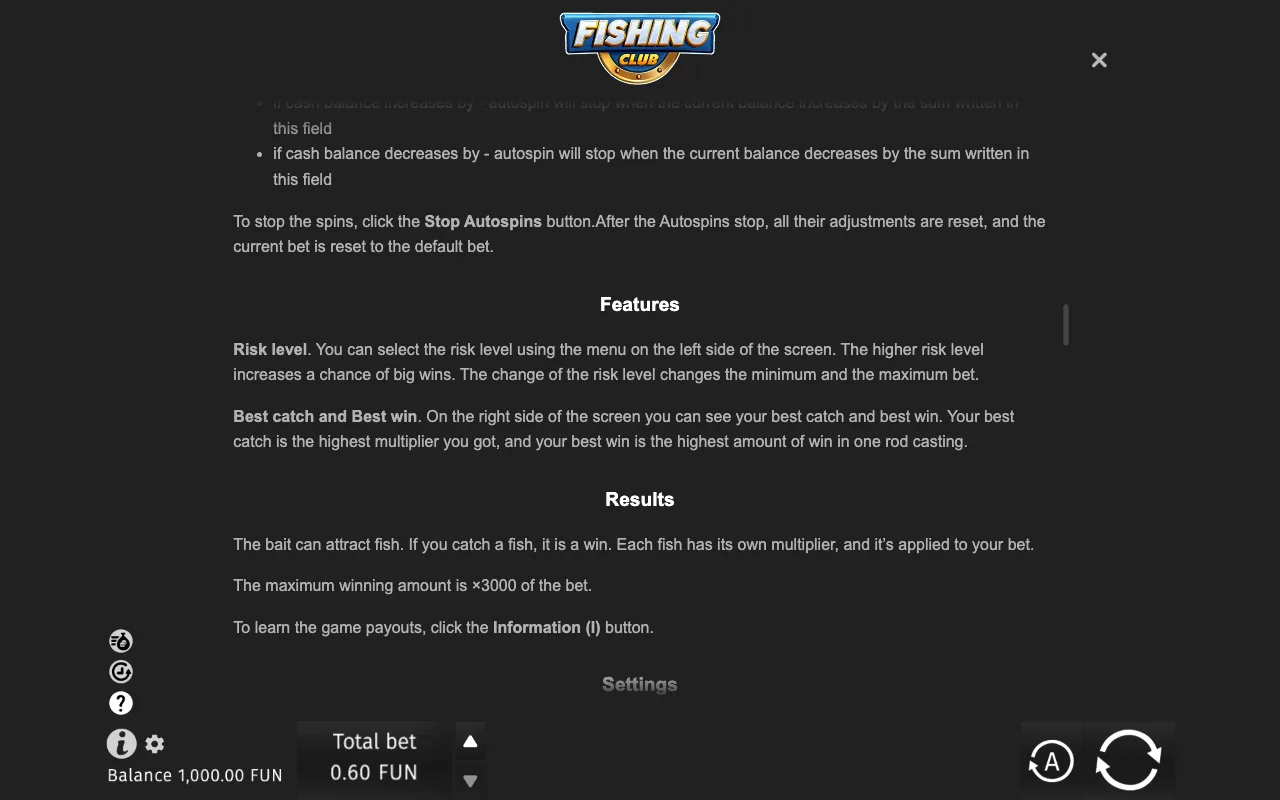 Game rules, page 5 — Fishing Club