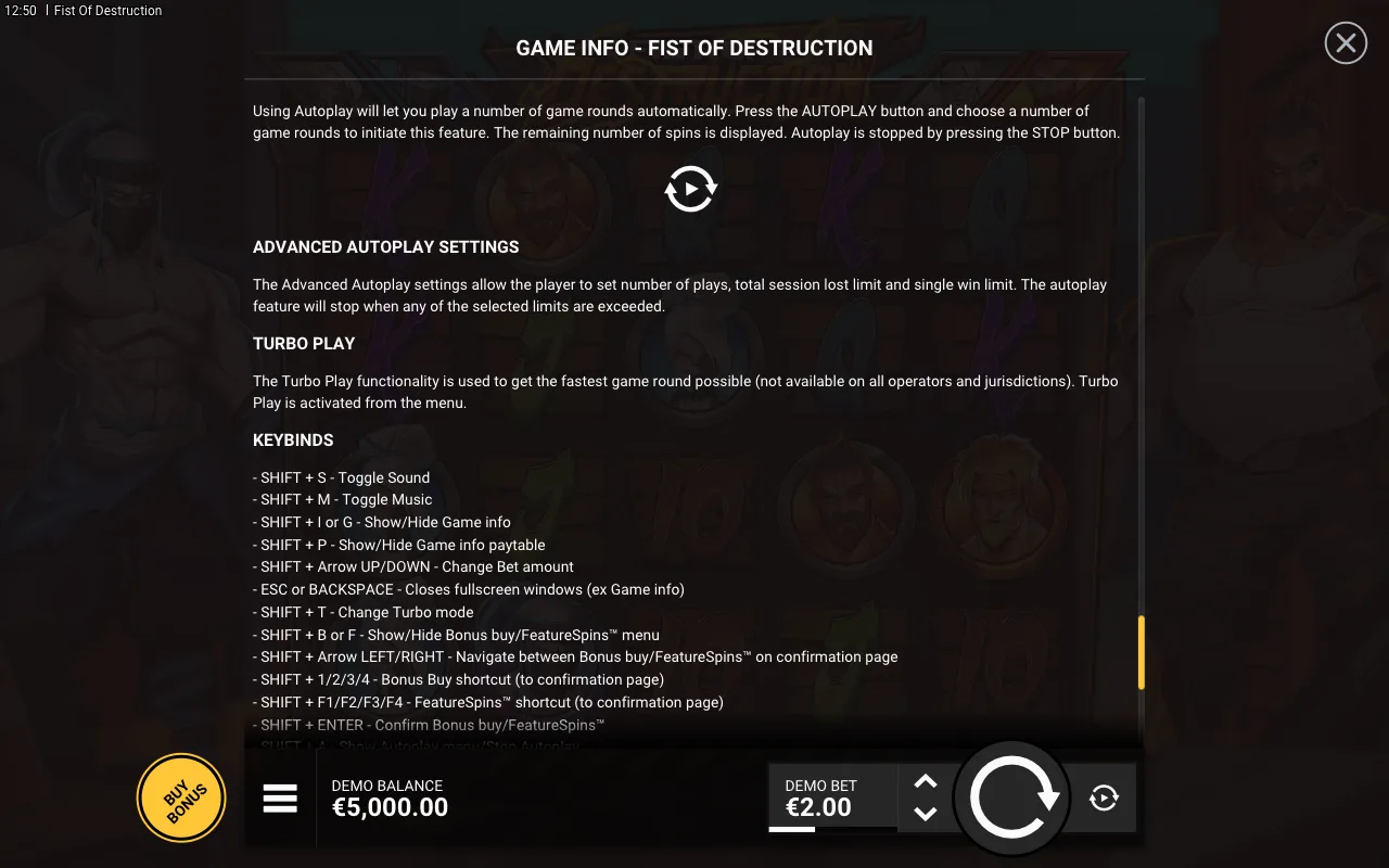 Game rules, page 8 — Fist of Destruction
