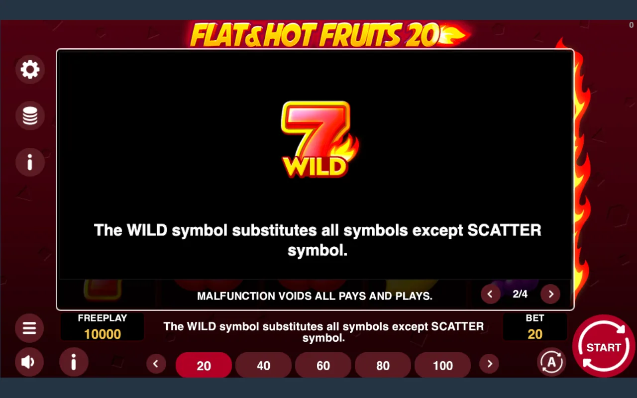 Game rules, page 2 — Flat Hot Fruits 20