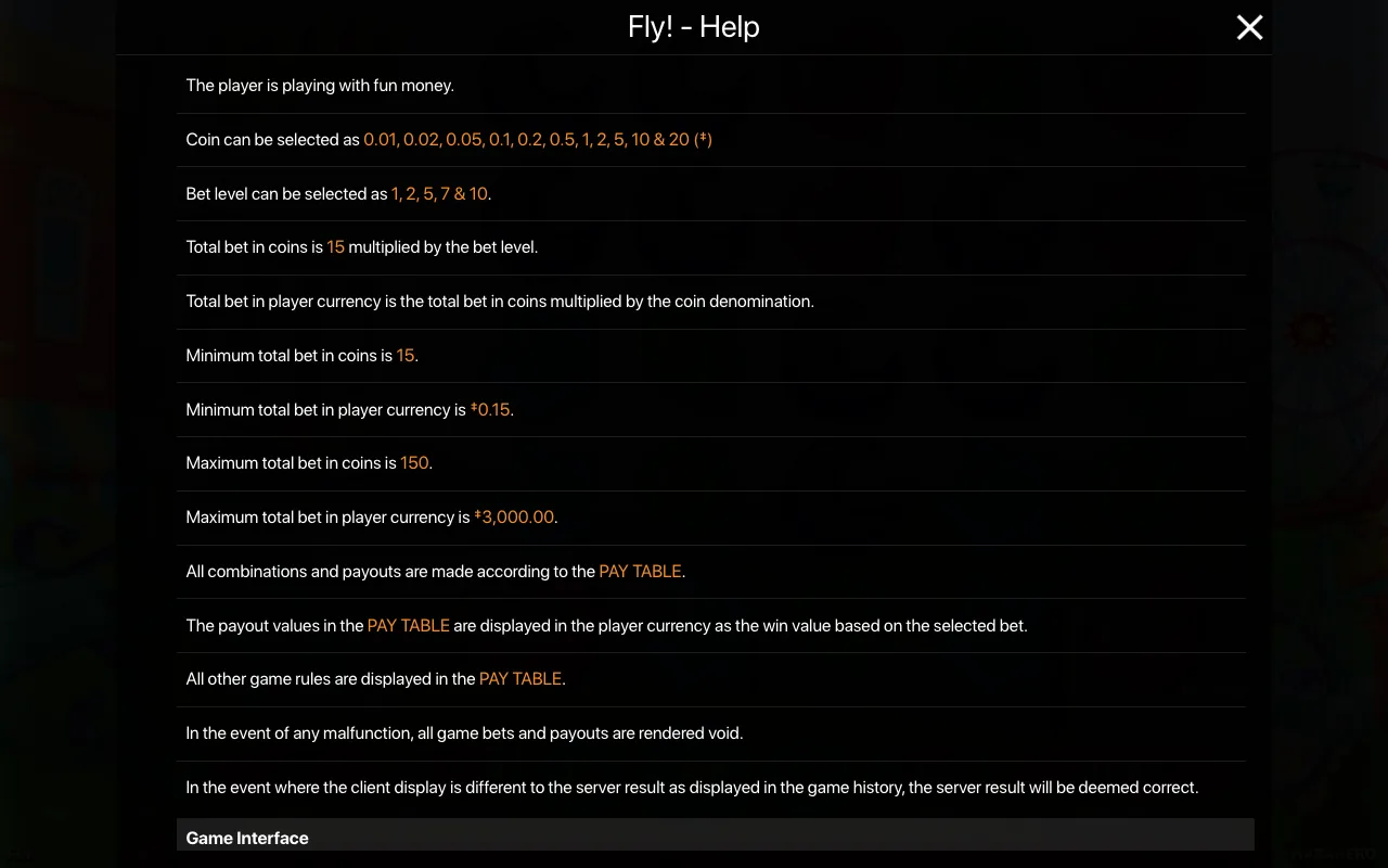 Game rules, page 1 — Fly!