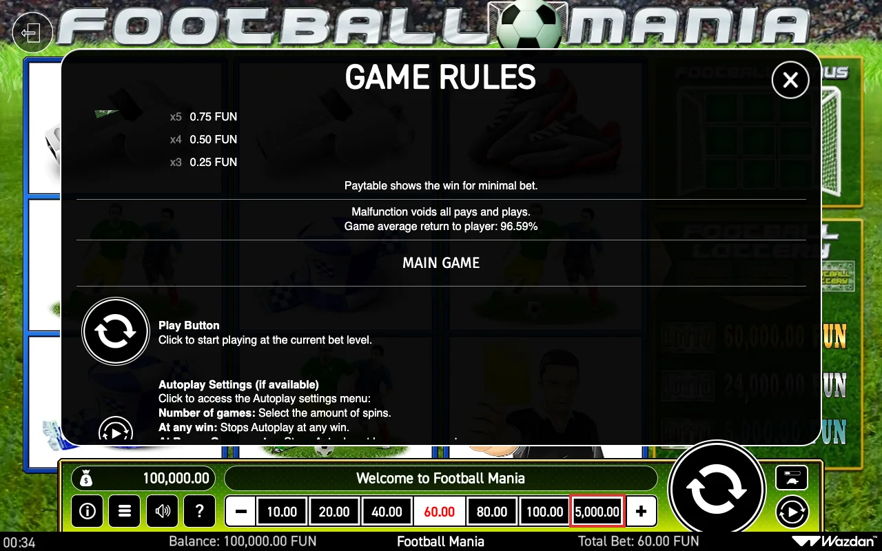 Game rules, page 4 — Football Mania
