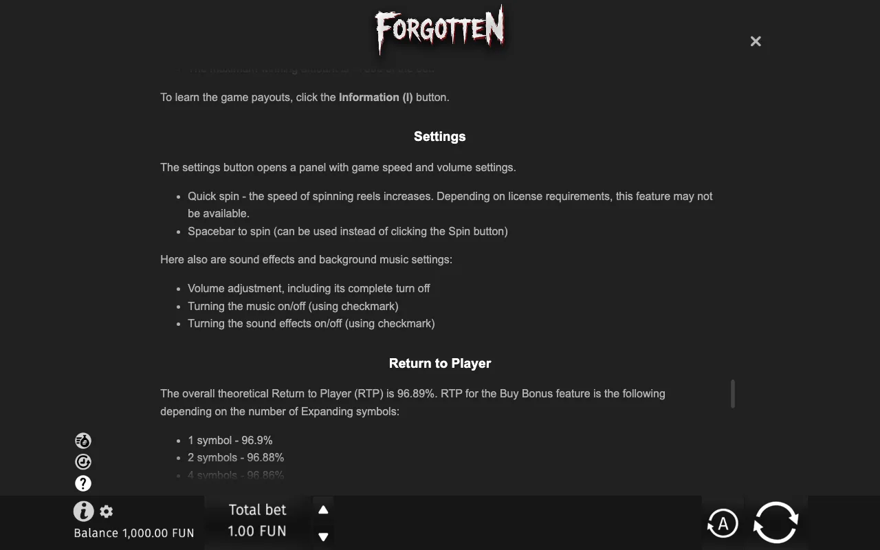 Game rules, page 10 — Forgotten