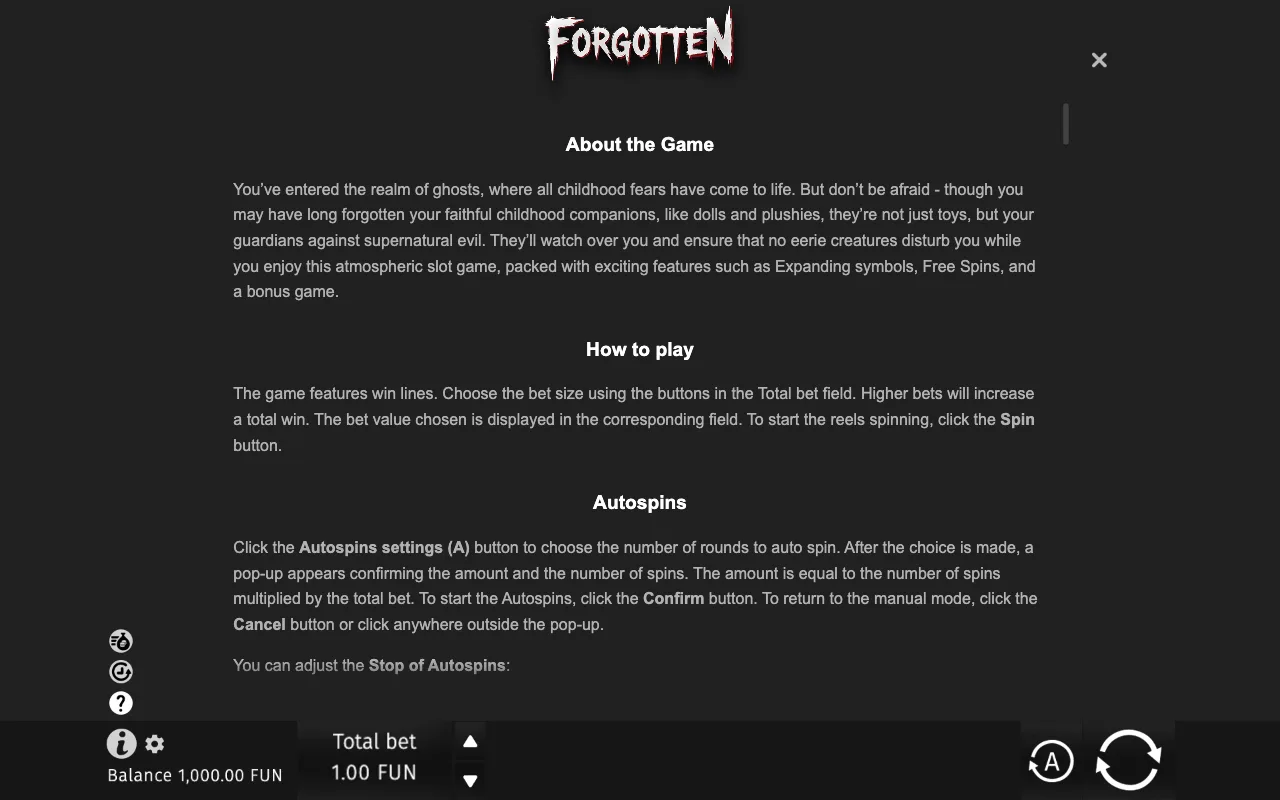 Game rules, page 6 — Forgotten