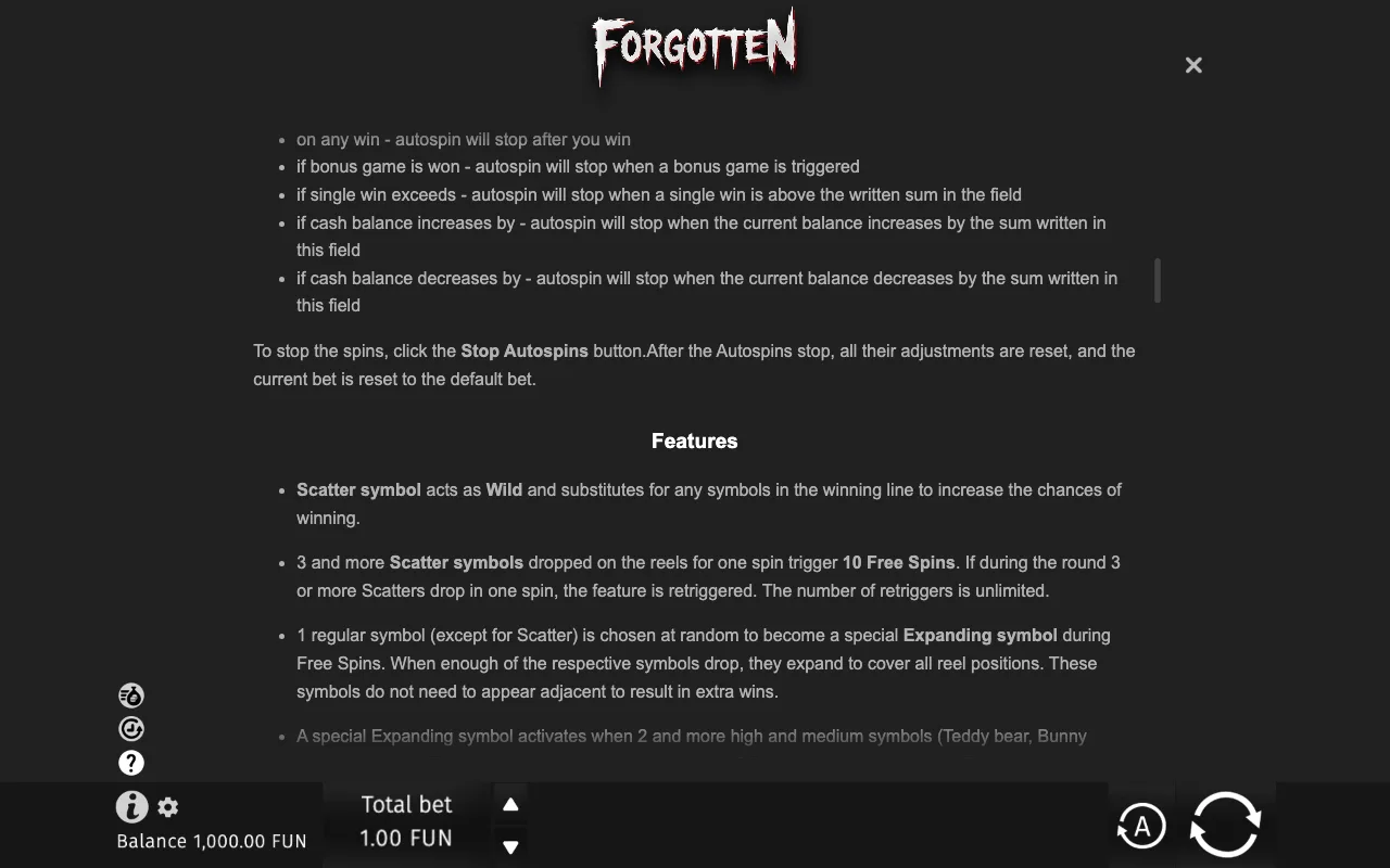 Game rules, page 7 — Forgotten