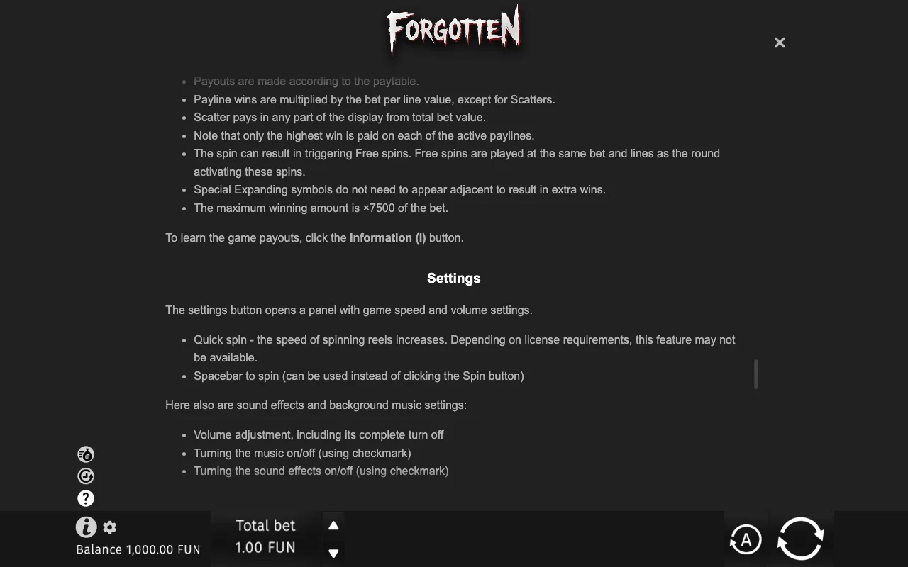 Game rules, page 9 — Forgotten