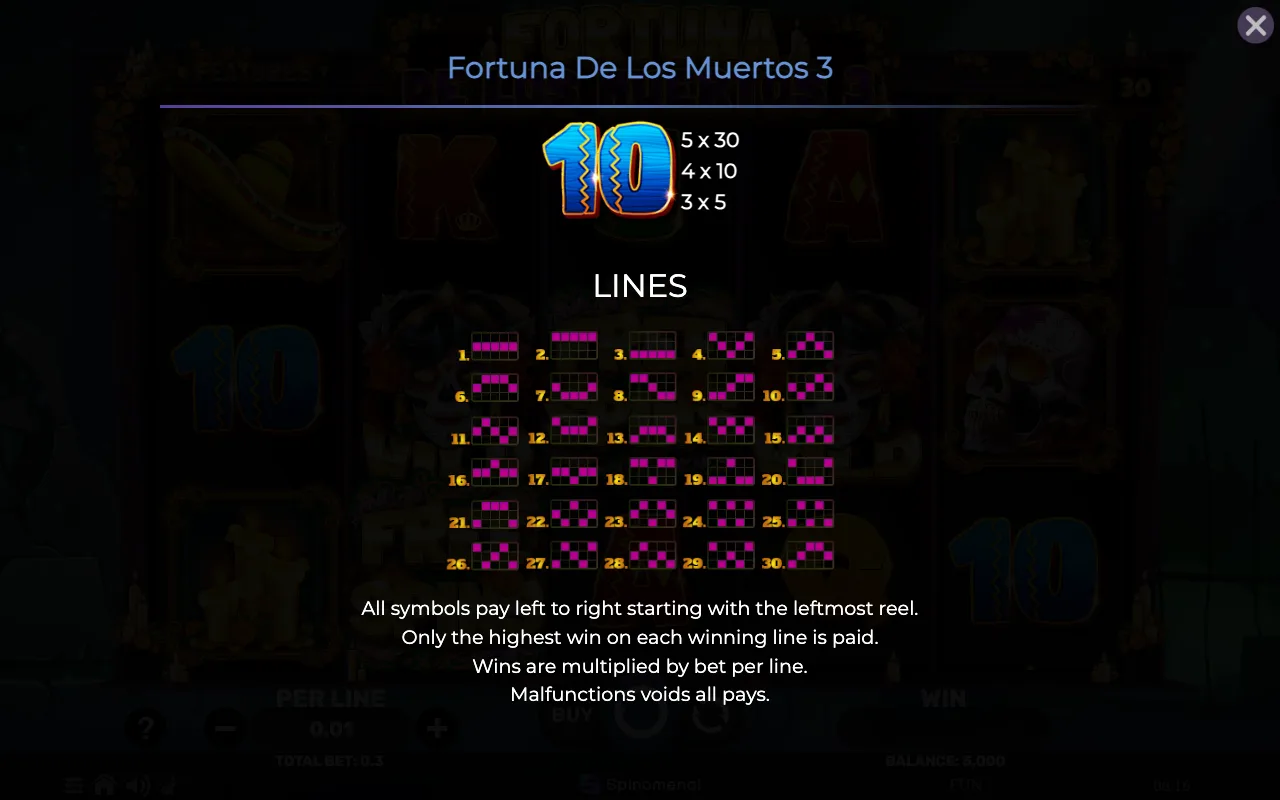 Lines — Fortuna de Los Muertos 3