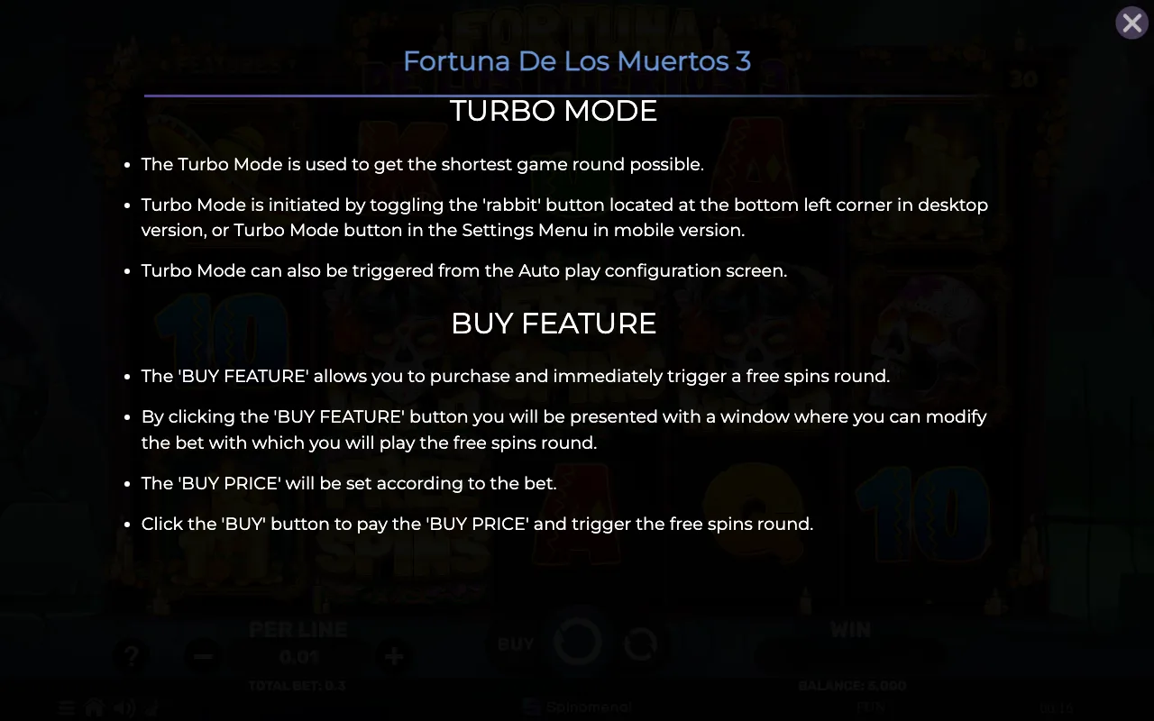 Game rules, page 7 — Fortuna de Los Muertos 3