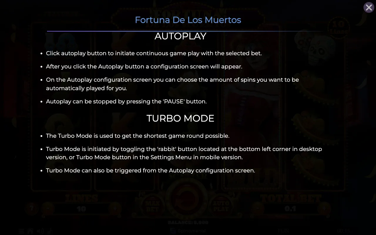Autoplay — Fortuna de Los Muertos