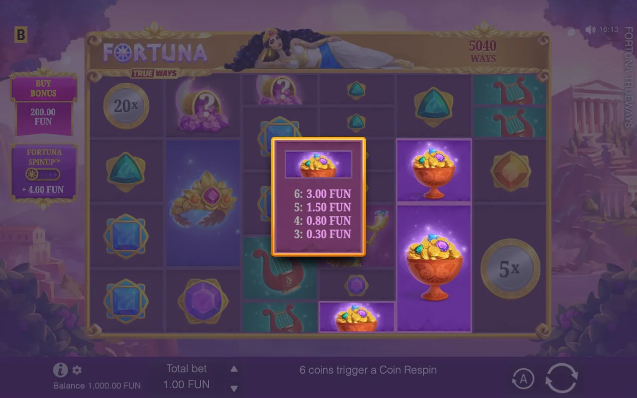 The base game — Fortuna TrueWays