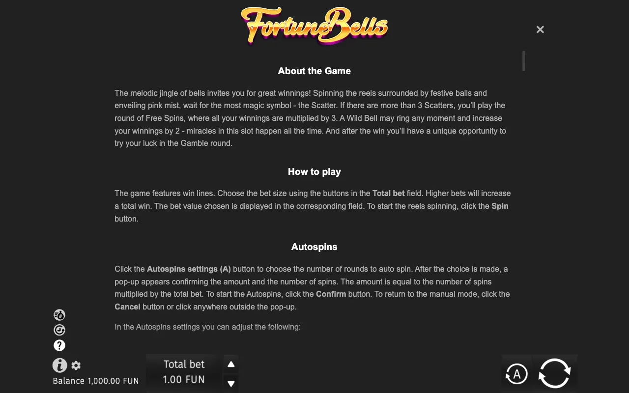 Game rules, page 6 — Fortune Bells
