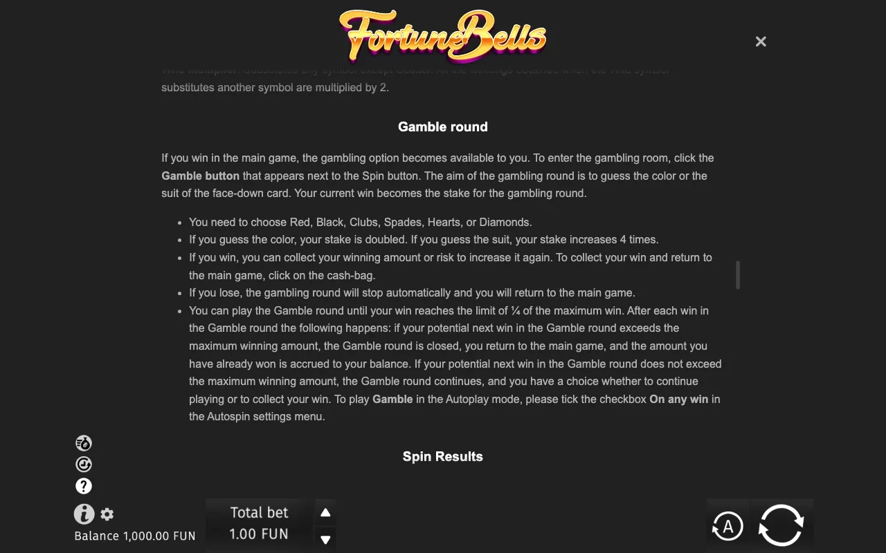 Game rules, page 8 — Fortune Bells