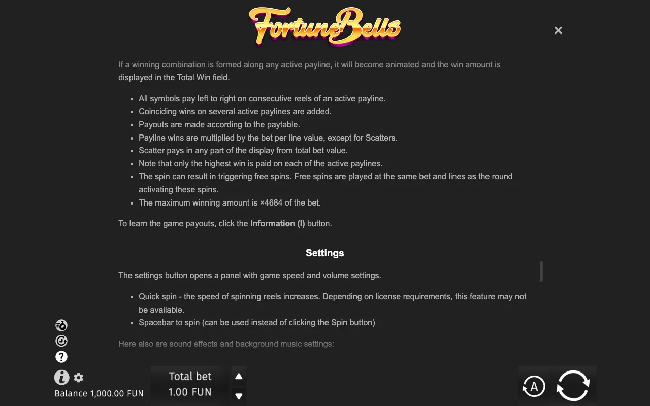 Game rules, page 9 — Fortune Bells