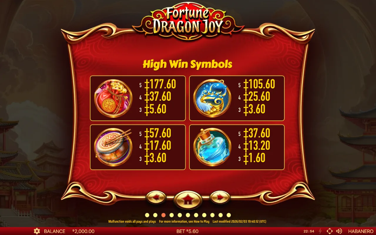 Spielregeln, Seite 5 — Fortune Dragon Joy