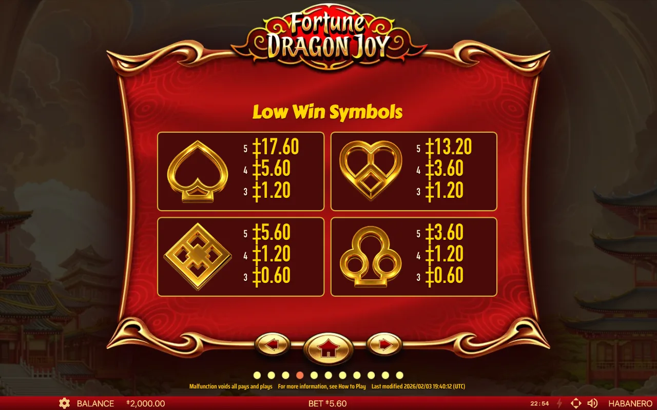Spielregeln, Seite 6 — Fortune Dragon Joy