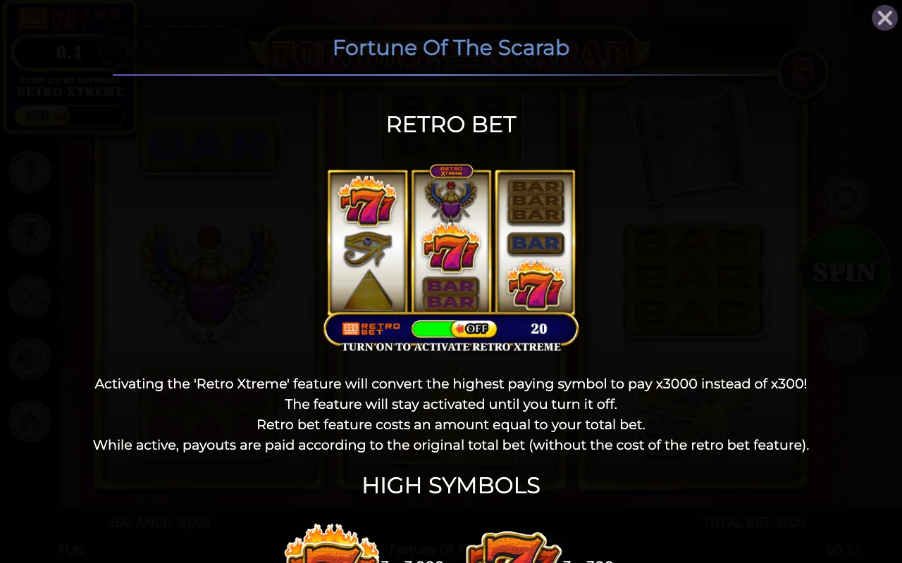 Game rules, page 1 — Fortune of The Scarab
