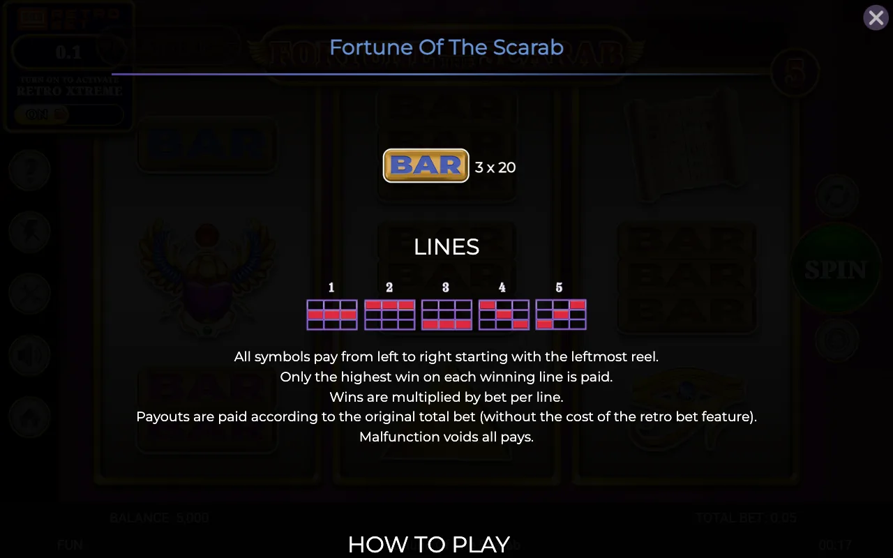 Lines — Fortune of The Scarab