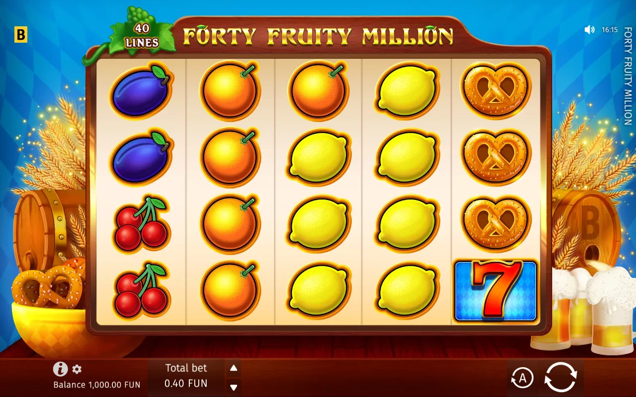 The base game — Forty Fruity Million