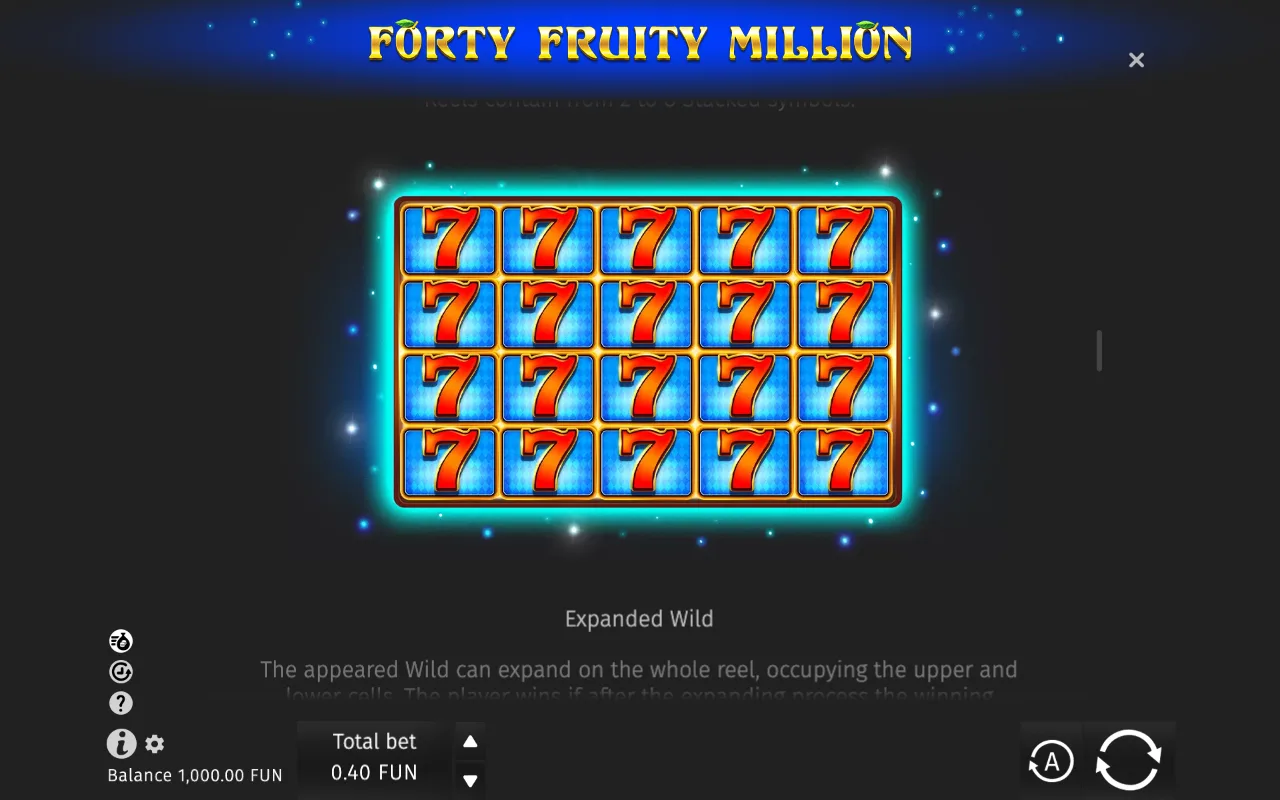 Game rules, page 3 — Forty Fruity Million
