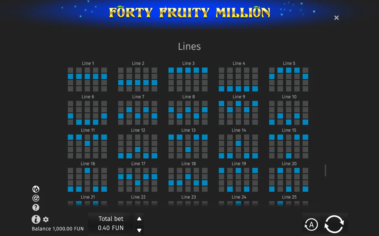 Game rules, page 5 — Forty Fruity Million