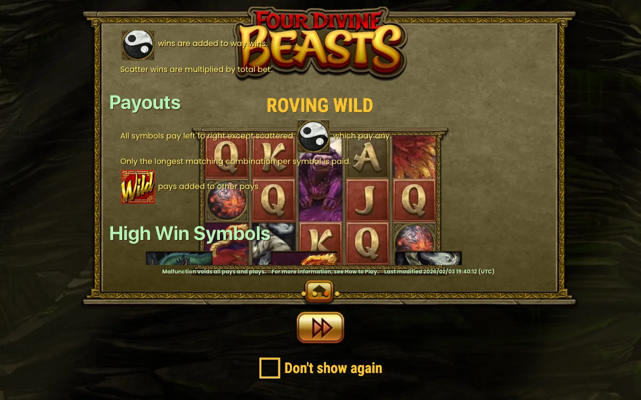 Règles du jeu, page 5 — Four Divine Beasts