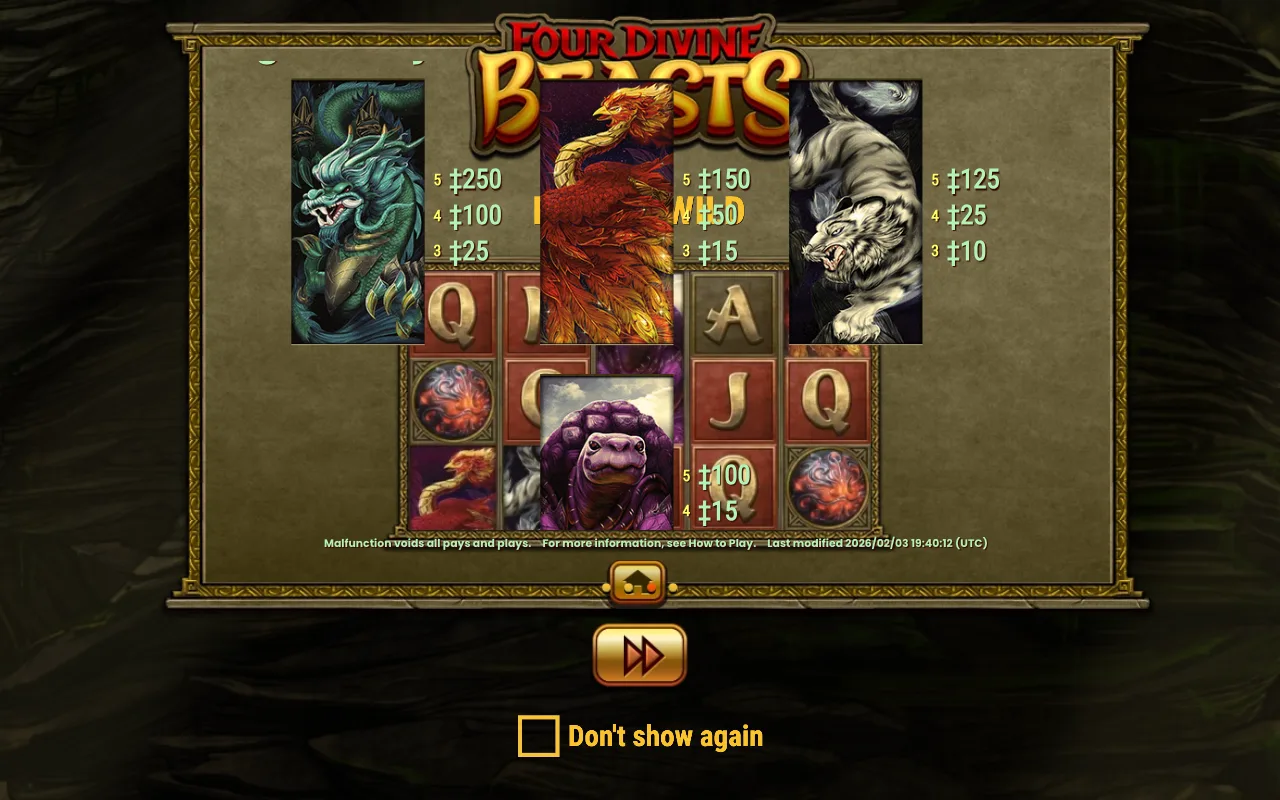 Règles du jeu, page 6 — Four Divine Beasts
