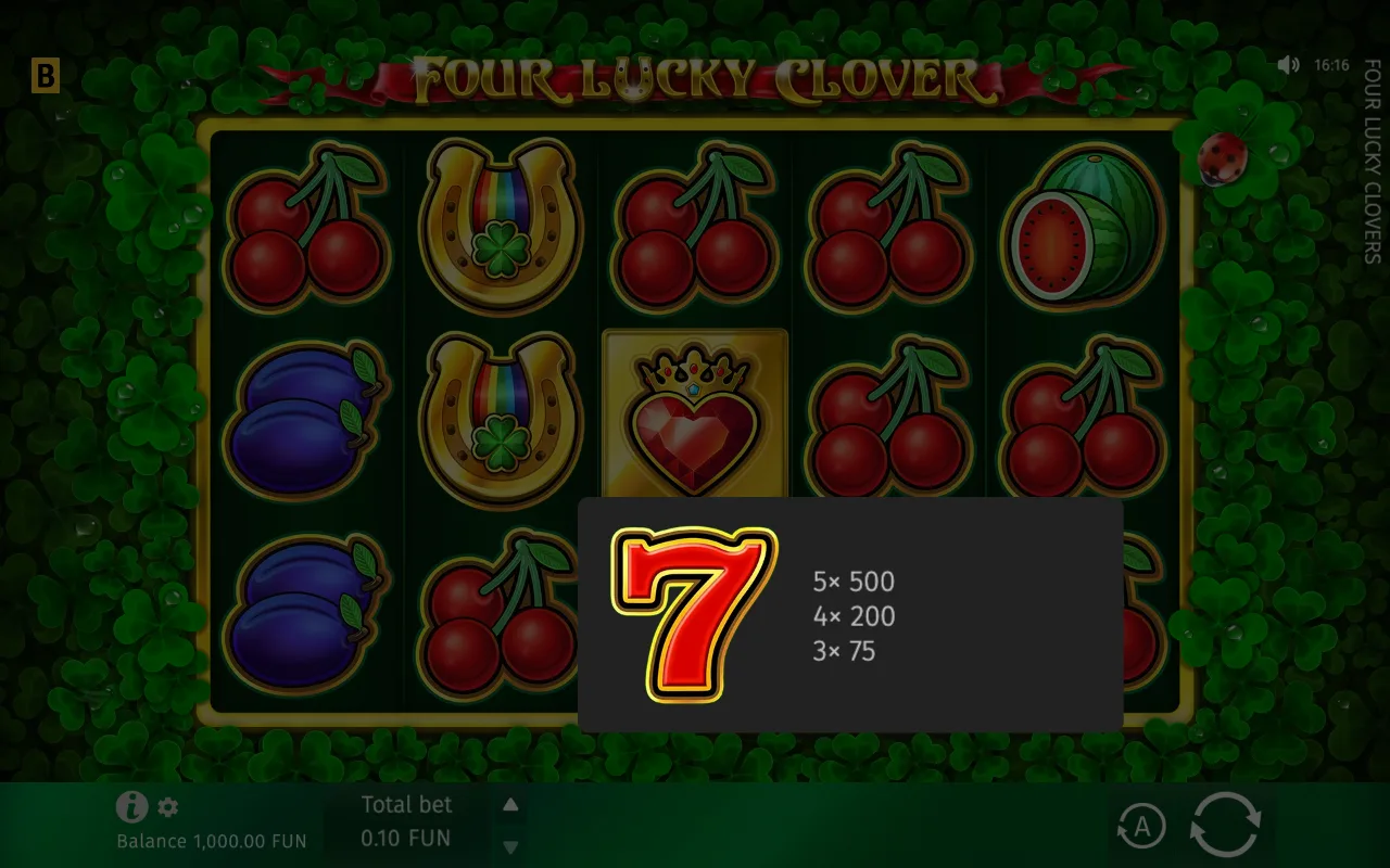 The base game — Four Lucky Clover