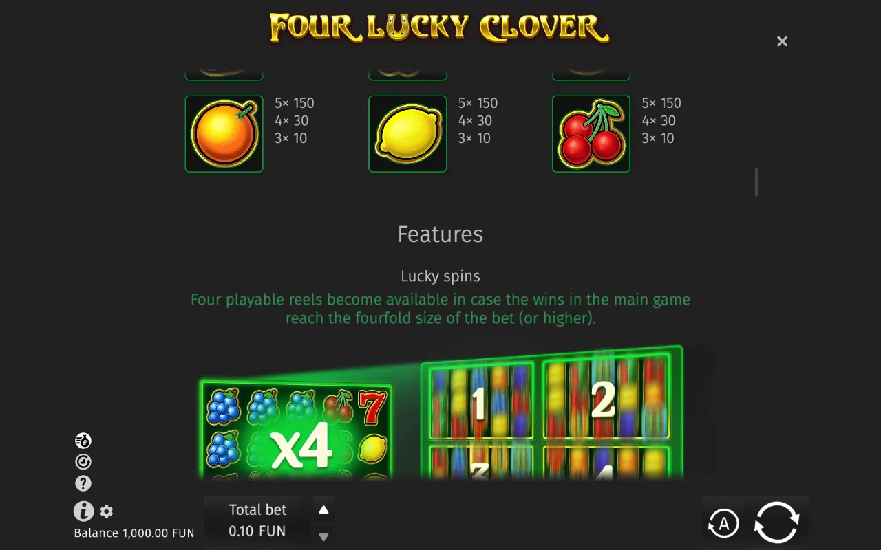 Game rules, page 2 — Four Lucky Clover