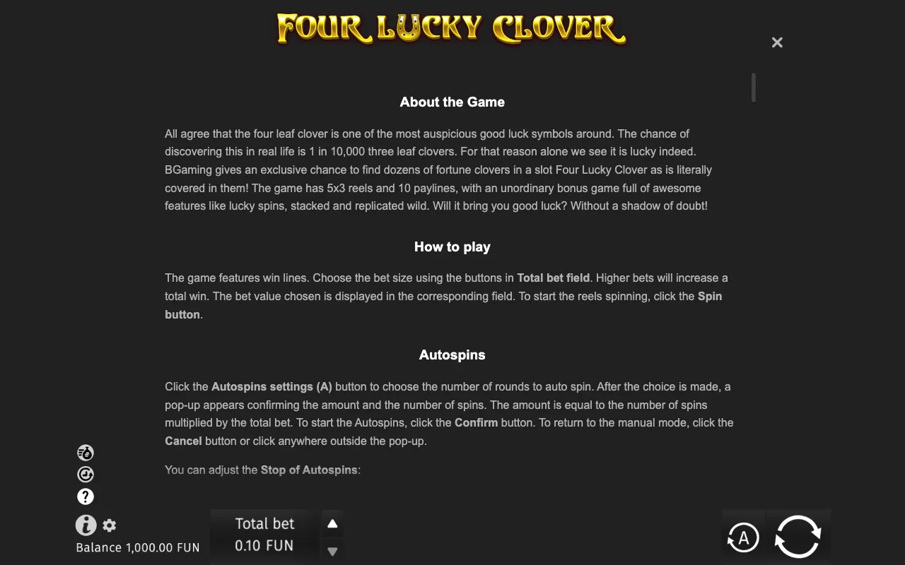 Game rules, page 6 — Four Lucky Clover