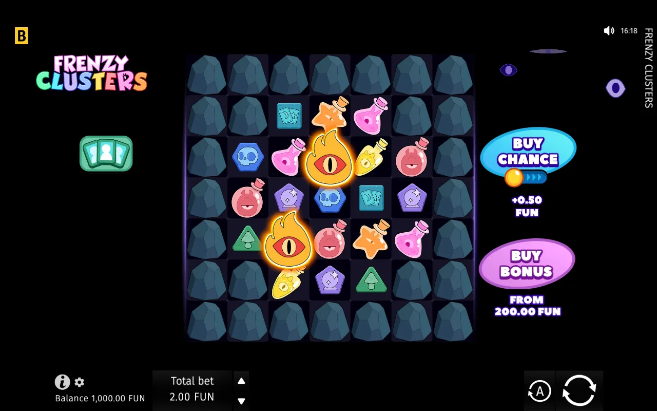 The base game — Frenzy Clusters